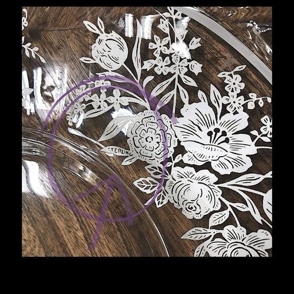 Vintage Sterling Silver Overlay Serving Platter - Picture 3 of 3